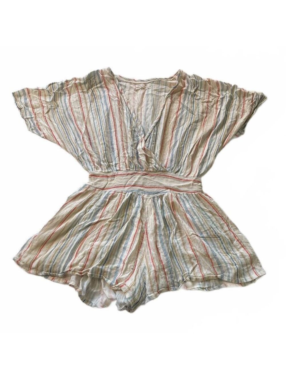 Urban Outfitters Striped Short Sleeve Romper Size S